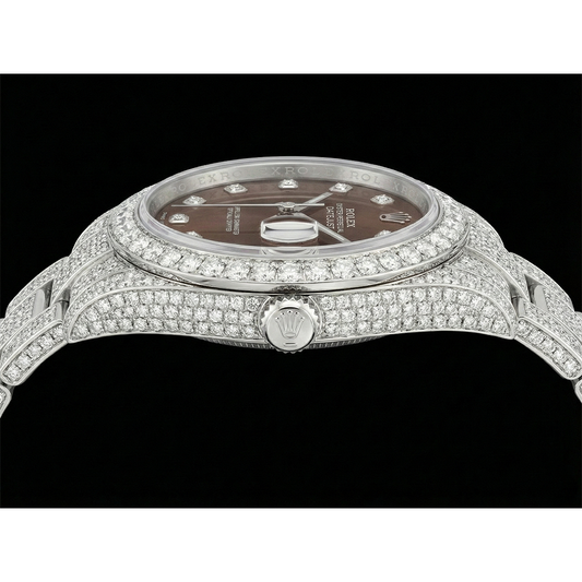 Luxury Brilliant Diamond Rolex 16.75 ct – front view