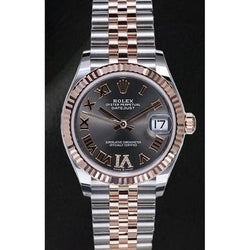 Rolex Lady Datejust 31mm Slate Roman Two Tone Watch