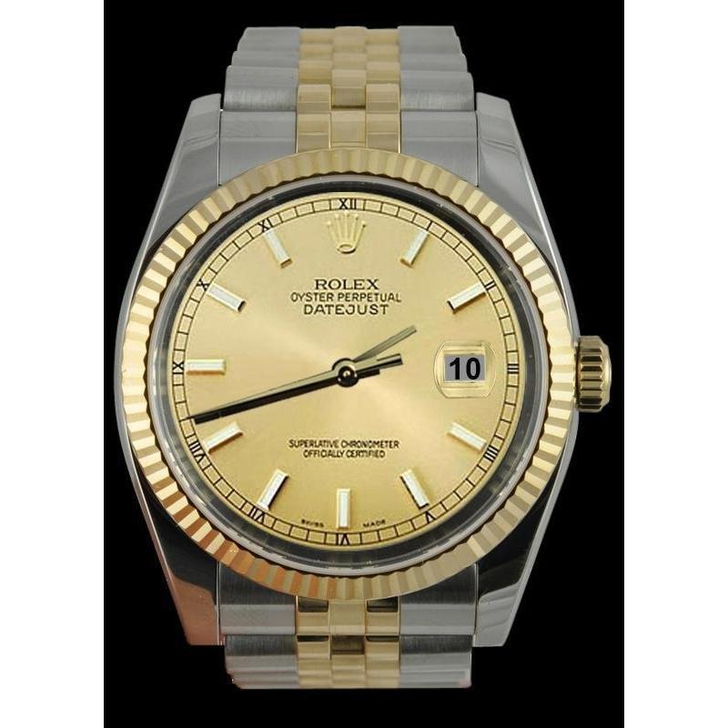 Men Watch Ss & Gold Jubilee