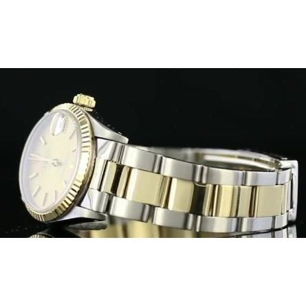 Fluted Bezel Gold & Ss