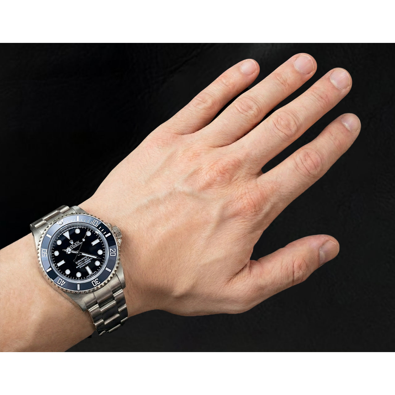 Rolex 114060 Submariner 40mm Stainless Steel Black Dial Watch