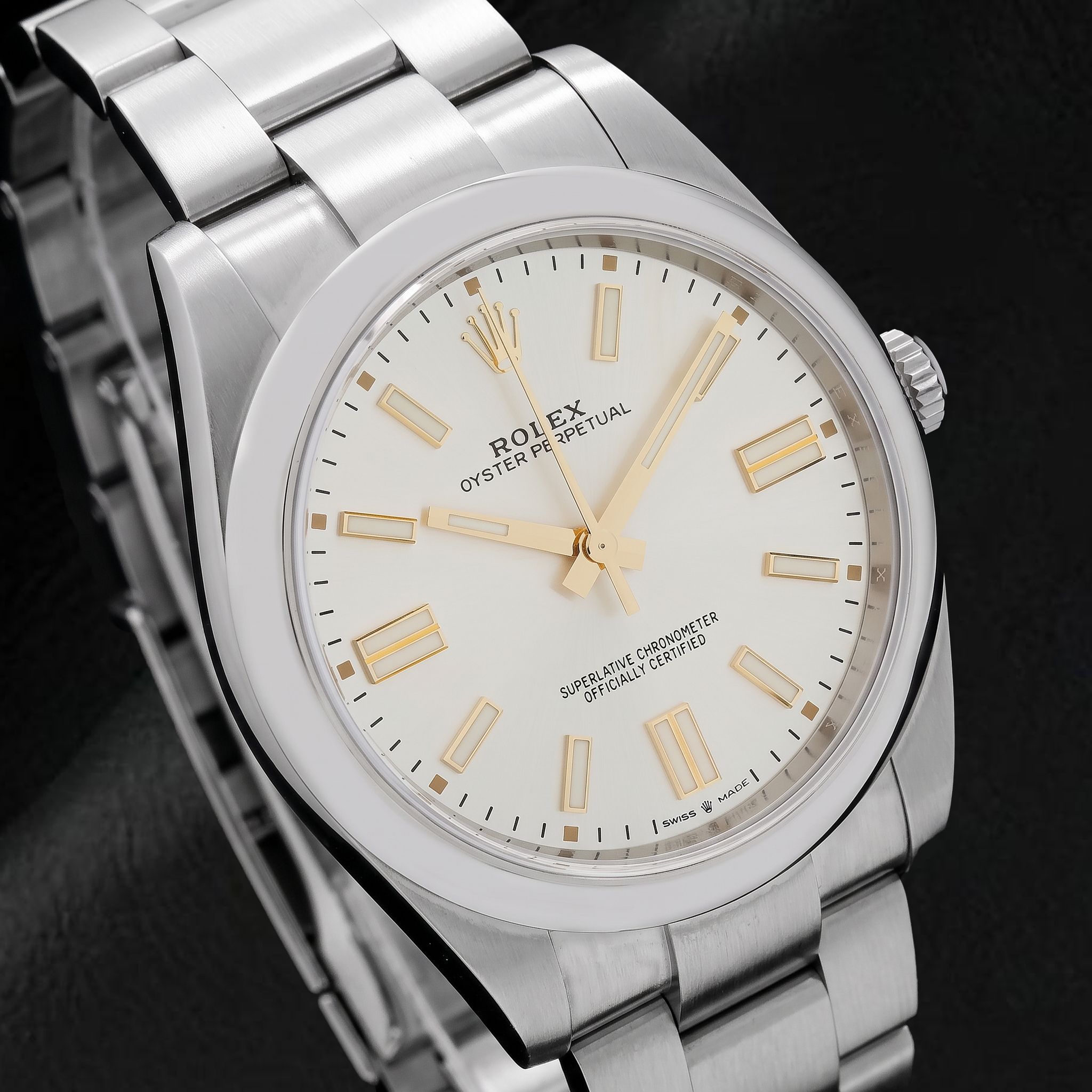 Rolex 124300 41mm Silver Dial Stainless Steel Oyster Bracelet Watch