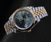 Rolex 126333 Datejust 41mm Green Roman Dial Two Tone Watch