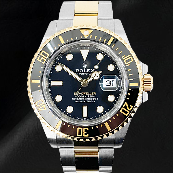 Rolex 126603 Sea-Dweller 43mm Black Dial Two Tone Watch