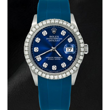 Rolex 1601 Datejust 36mm Blue Diamond Dial Watch