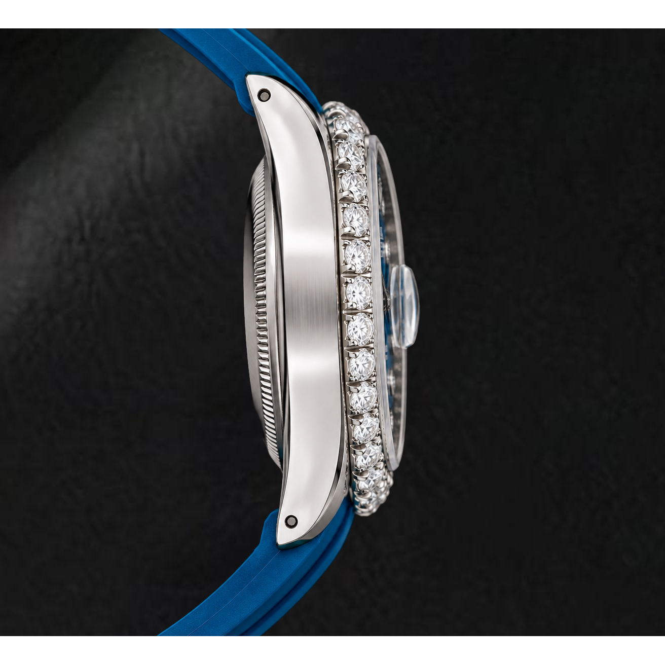 Rolex 1601 Datejust 36mm Blue Diamond Dial Watch
