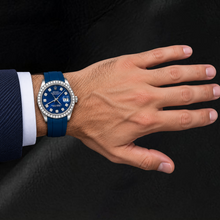Rolex 1601 Datejust 36mm Blue Diamond Dial Watch