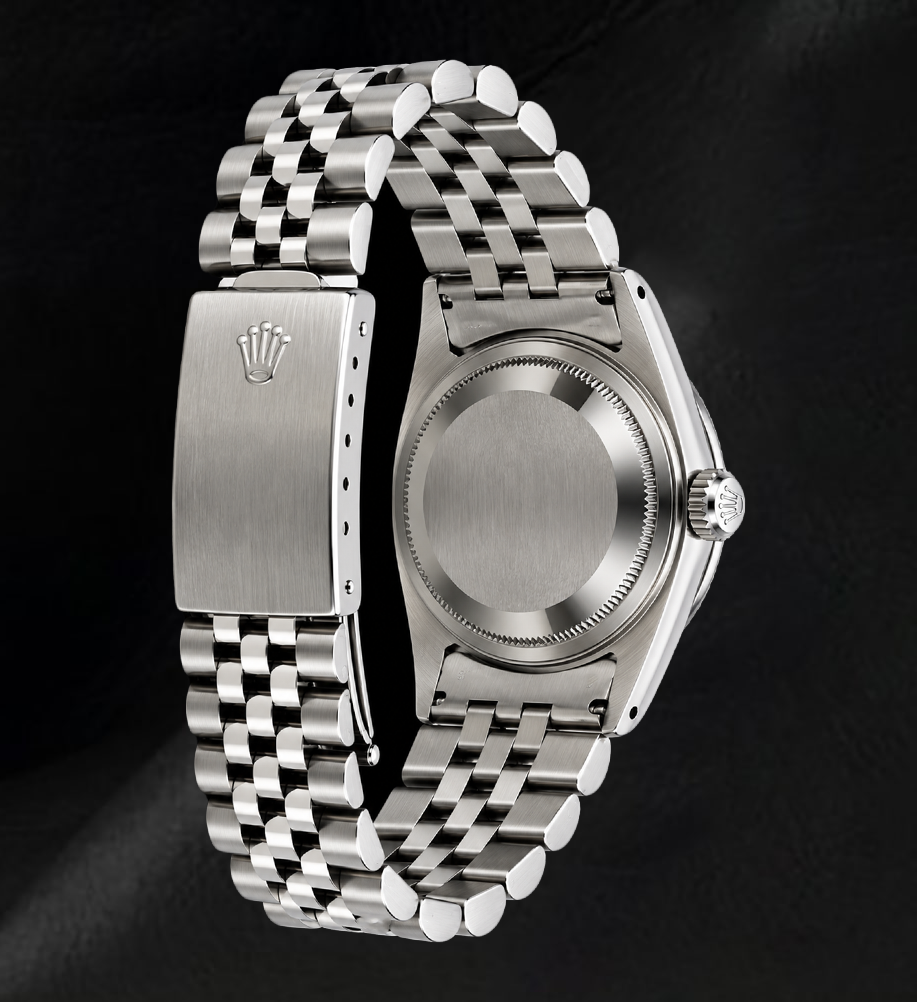 Rolex 16200 Datejust 36mm  Black Diamond Dial Stainless Steel Watch
