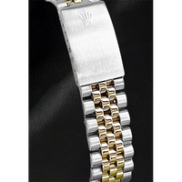 Rolex 16233 Datejust 36mm Grey Diamond-Dial Two Tone Watch