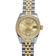 Rolex 179173 Datejust 26 mm Champagne Diamond Dial Year 2014 Two Tone Watch