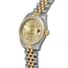 Rolex 179173 Datejust 26 mm Champagne Diamond Dial Year 2014 Two Tone Watch