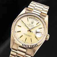 Rolex 18238 Day-Date 36 Gold Stick Dial Yellow Gold Watch1