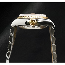 Rolex Year 2001 Datejust Gray Mother Of Pearl Diamond Dial 26 mm Two Tone Watch