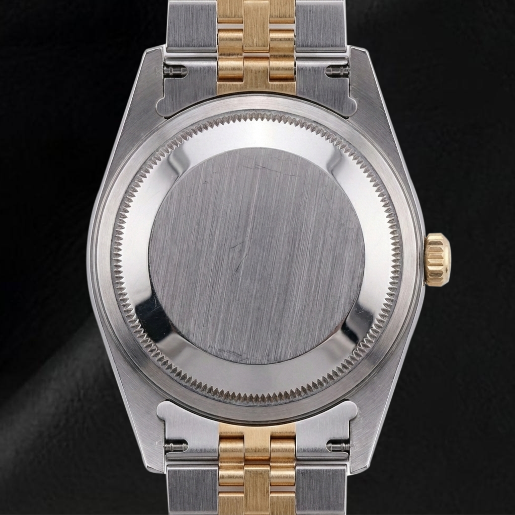 Pearl ring in Two Tone – profile view
