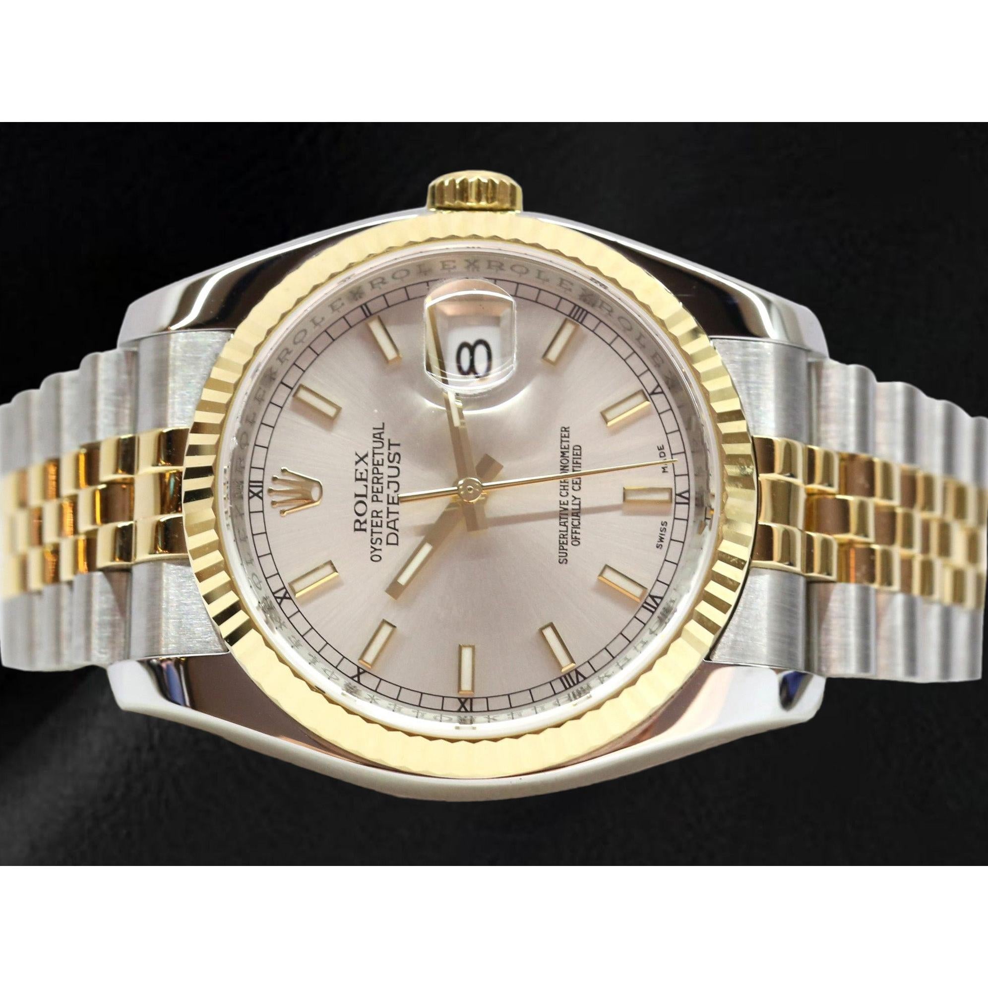 Gemstone Rolex -ct Sterling Silver Two Tone Gold – main view