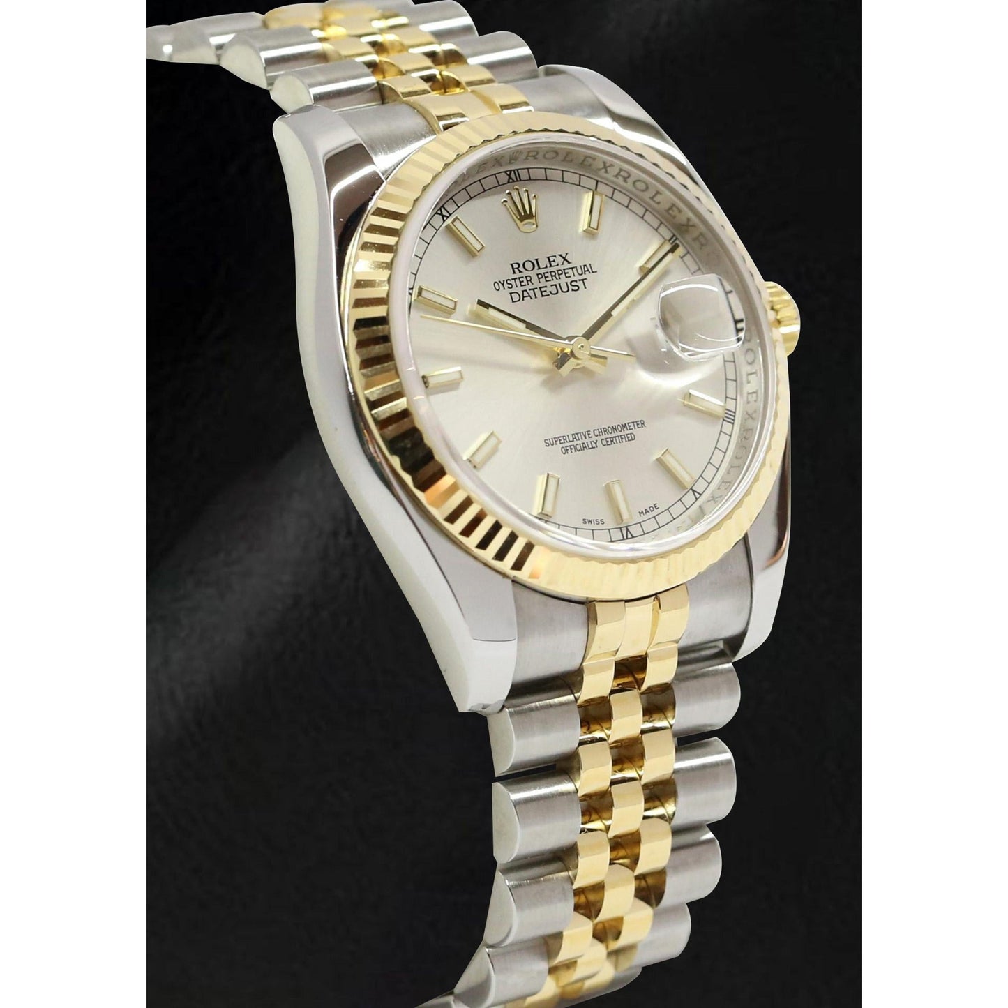 Sophisticated Gemstone Rolex ct – side view