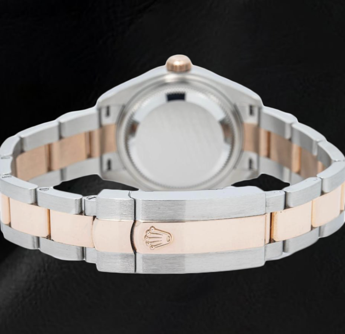 Rolex 2019 Lady Datejust 279381RBR 28mm White Mother Of Pearl Diamond Dial Everose Gold Two Tone Watch