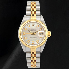 Rolex 26mm 2002 Year White Mother Of Pearl Diamond Dial Watch