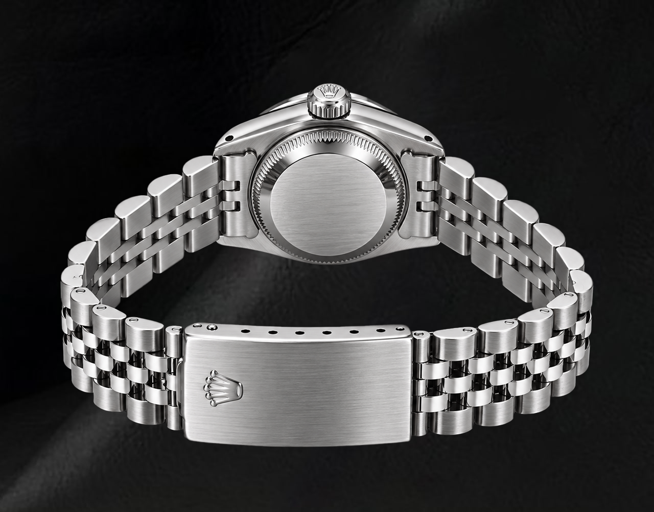 Rolex 26mm Datejust 6916 Salmon Diamond Dial Diamond Bezel Watch Stainless Steel