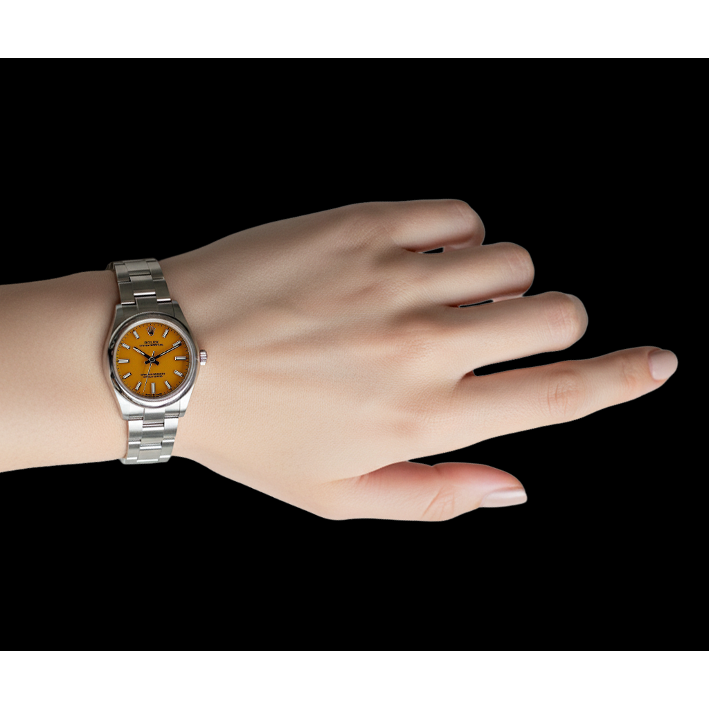 Rolex 277200 Women 31mm Yellow Luminous Steel Watch P5