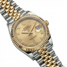 Precious Stone Rolex in Two Tone – profile view