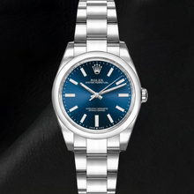 Rolex 31mm Date-just Lady's Blue Luminous Dial Watch