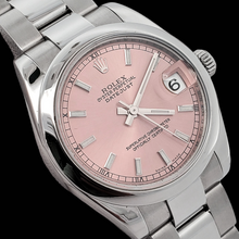 Rolex 31mm Date-just Pink Luminous Dial Ladies Watch