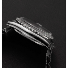 Rolex 31mm Pink Mother Of Pearl Diamond Dial Stainless Steel Watch