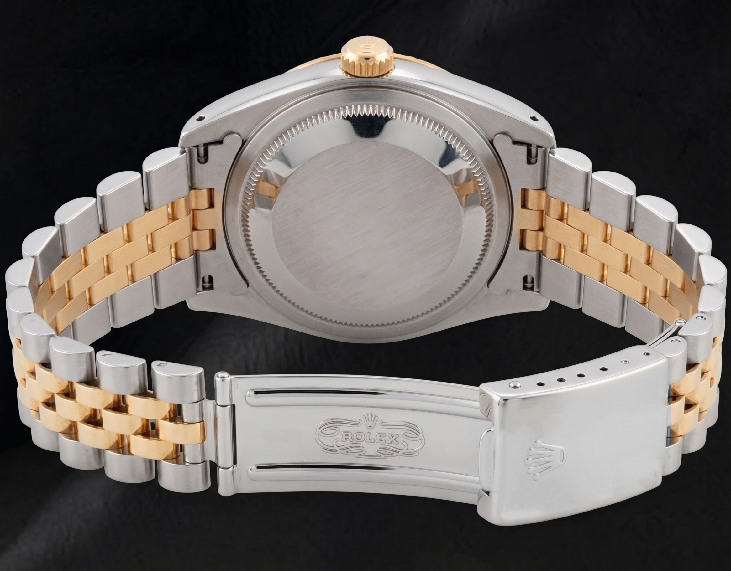Rolex 36mm Datejust 16013 Blue Roman Dial Jubilee Bracelet Two Tone Watch