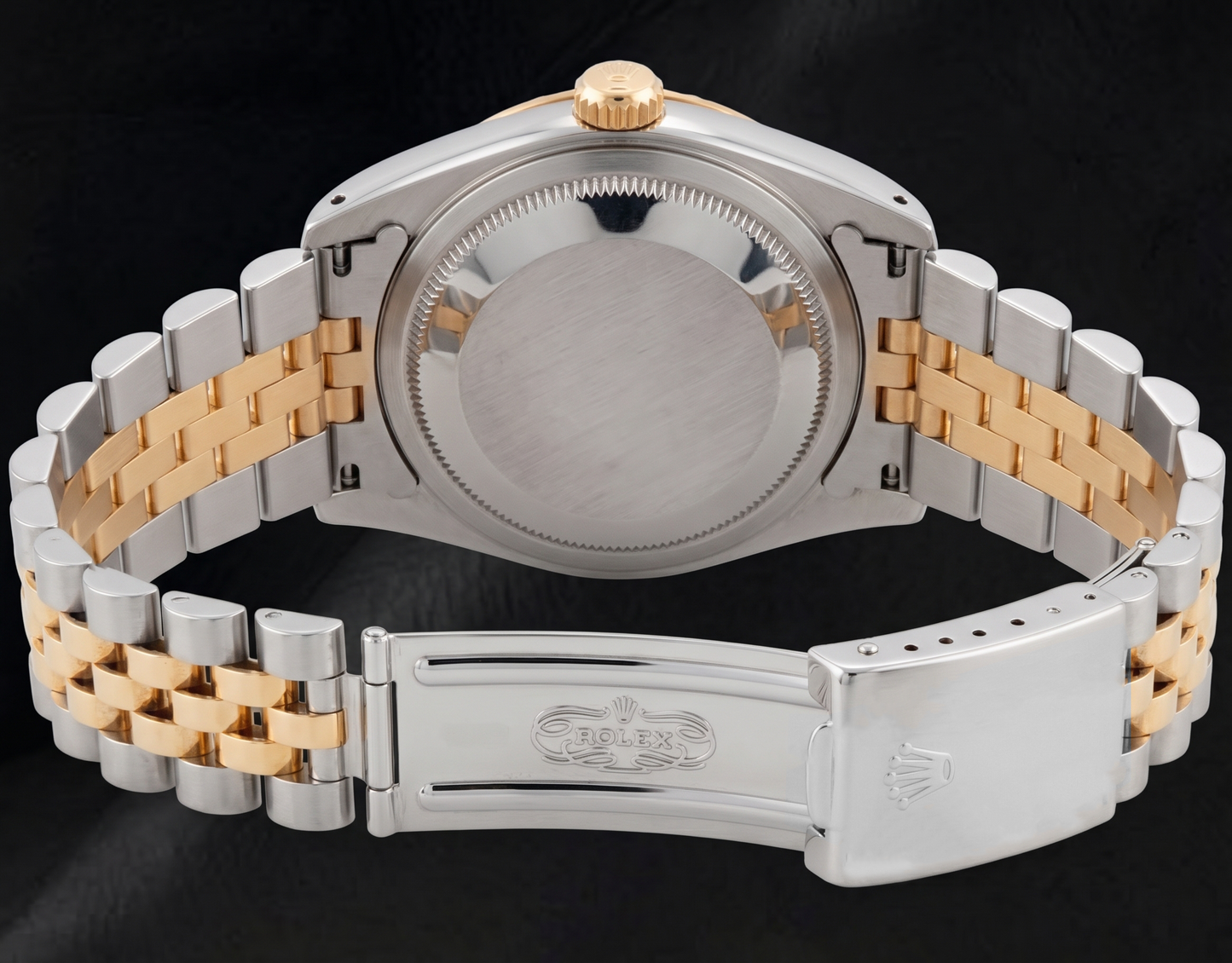 Rolex 36mm Datejust 16013 Blue Roman Dial Jubilee Bracelet Two Tone Watch