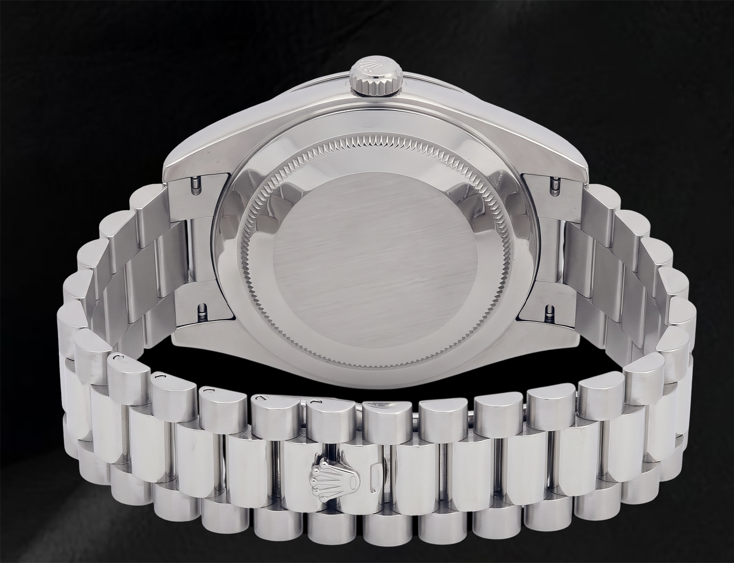Rolex 41mm Day Date II 218239 White Baguette Diamond Dial White Gold President Bracelet 18K