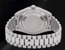 Rolex 41mm Day Date II 218239 White Baguette Diamond Dial White Gold President Bracelet 18K