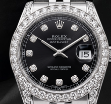 Rolex 6916 Datejust 26mm Black Diamond Dial Stainless Steel Jubilee Bracelet Watch