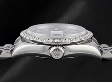 Rolex 6916 Datejust 26mm Blue Diamond Dial Stainless Steel Diamond Bezel Watch
