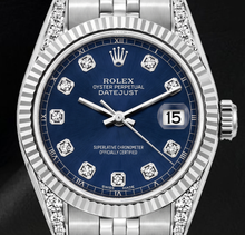 Rolex 6916 Datejust 26mm Blue Diamond Dial Stainless Steel Watch
