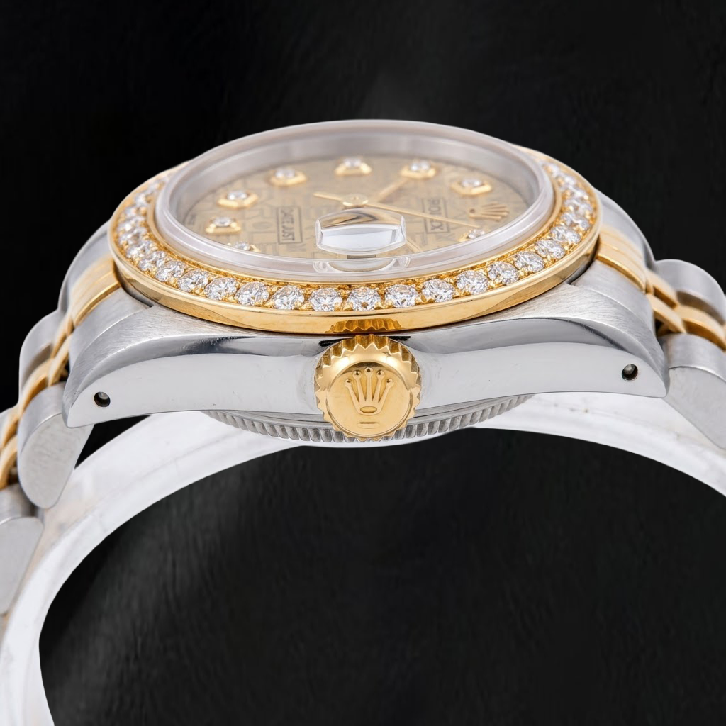 Rolex 6917 Datejust 26mm Champagne Jubilee Diamond Dial Two Tone Watch