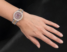 Rolex 6917 Datejust Pink Mother of Pearl Diamond Dial 26mm Two Tone Watch
