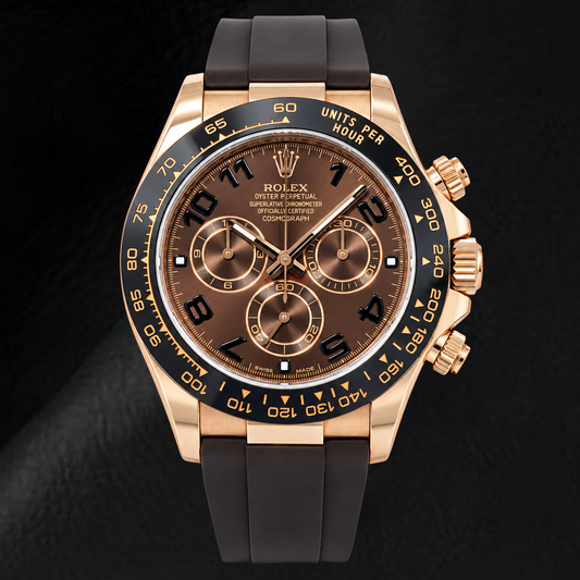 Rolex Cosmograph Daytona 116515LN 40mm Chocolate Arabic Dial Black Oysterflex Strap