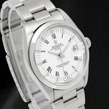 Rolex Date 1500 White Roman Dial 34mm Stainless Steel Watch