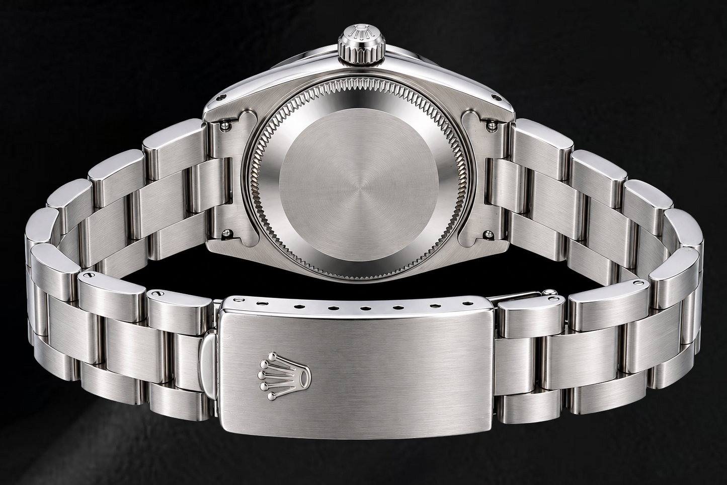 Rolex Date 15010 34mm Silver Diamond Dial Stainless Steel Watch