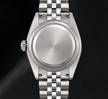 Rolex Date 1501 34mm Silver Diamond Dial Stainless Steel Watch