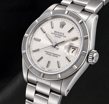 Rolex Date 1501 34mm Silver Stick Dial Stainless Steel Watch