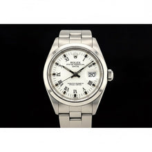 Rolex Date 26 mm White Roman Dial Oyster Stainless Steel Ladies Watch P1