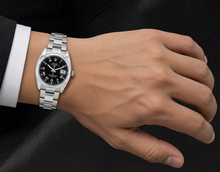 Rolex Date 34mm 115200 Black Roman Dial Stainless Steel Watch