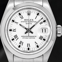 Rolex Date 6916 26mm White Roman Dial Stainless Steel Oyster Bracelet Watch