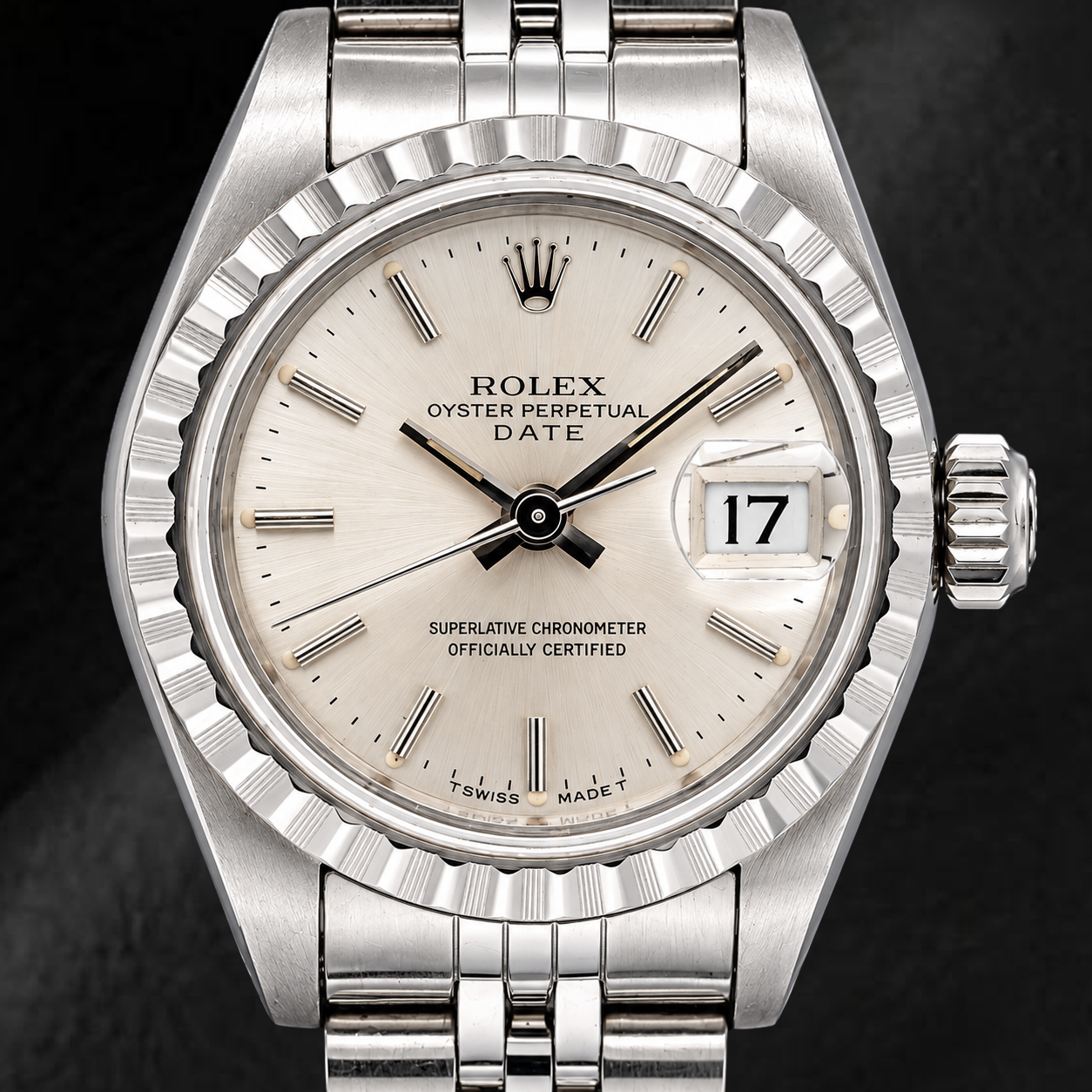 Rolex Date 6924 26mm Silver Dial Stainless Steel Jubilee Bracelet Watch