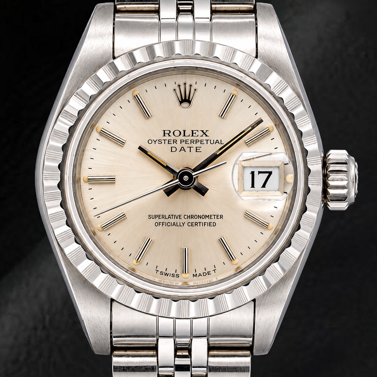 Rolex Date 6924 26mm Silver Dial Stainless Steel Jubilee Bracelet Watch