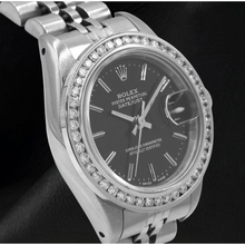 Rolex Date Just Ladies Watch Diamond Bezel Datejust
