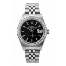 Rolex Date Watch Stainless Steel Jubilee Black Stick Dial  Bezel