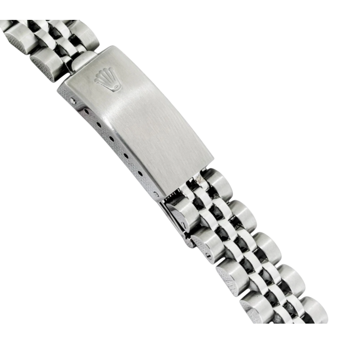 Rolex Date Watch Stainless Steel Jubilee Black Stick Dial  Bezel